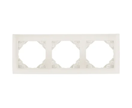 Рамка потрійна універсальна LOGUS металік крижаний