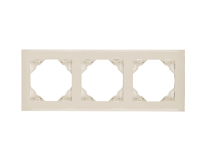 90930 TMF LOGUS слонова кістка 3 Рамка потрійна універсальна LOGUS слонова кістка
