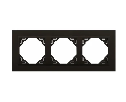 Рамка потрійна ANIMATO чорний матовий