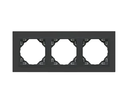 Рамка потрійна ANIMATO металік графіт / металікік графітовий