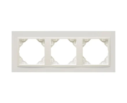 Рамка потрійна ANIMATO металік крижаний