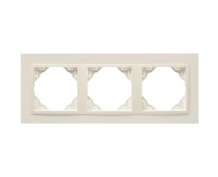 Рамка потрійна ANIMATO металік перламутровий
