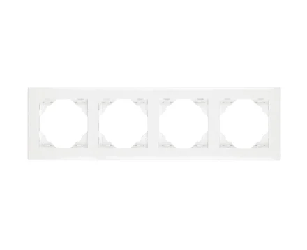 Рамка 4-кратна універсальна LOGUS білосніжна