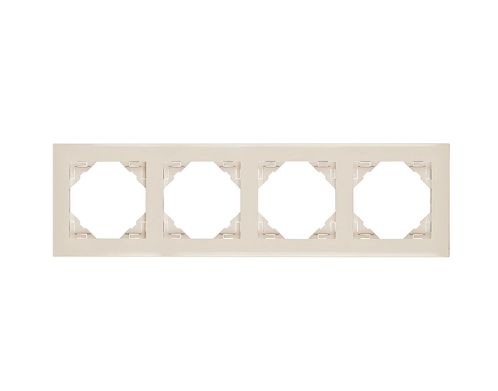 90940 TMF LOGUS слонова кістка Рамка 4-кратна універсальна LOGUS слонова кістка