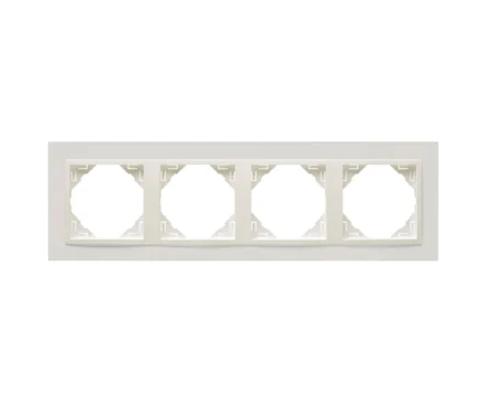 Рамка 4-кратна ANIMATO металік крижаний