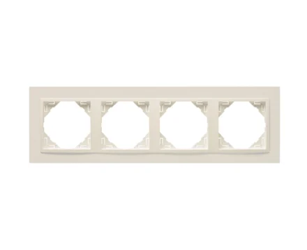 Рамка 4-кратна ANIMATO металік перламутровий