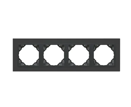 Рамка 4-кратна ANIMATO металік графіт / металікік графітовий