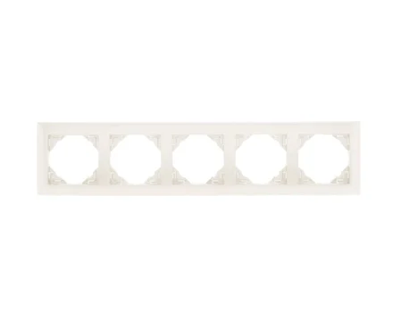 Рамка 5-кратна універсальна LOGUS металік крижаний