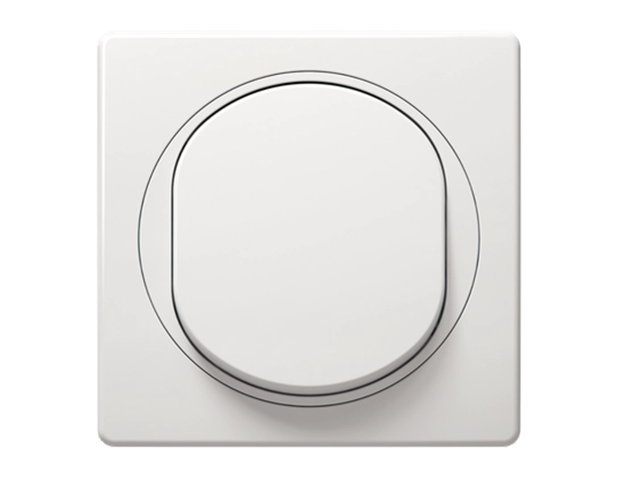 E605.00 Комплект: механізм вимикача 1-кл+рамка 1-на 80*80 Aling-Conel EON, білий