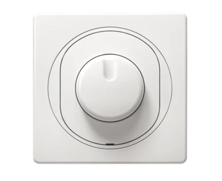 Комплект: механізм світлорегулятор з сход.вимикачем, 40-400ВА+рамка 1-на 80*80 Aling-Conel EON, біл.