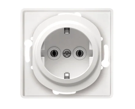 Механізм розетки 1-на з заземл. Aling-Conel EON, білий