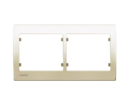 Рамка подвійна SIEMENS IRIS Слонова кістка