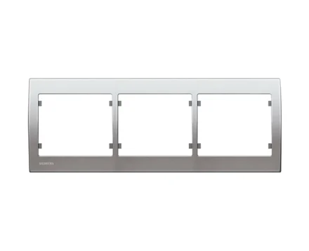 Рамка потрійна SIEMENS IRIS алюміній ф'южн