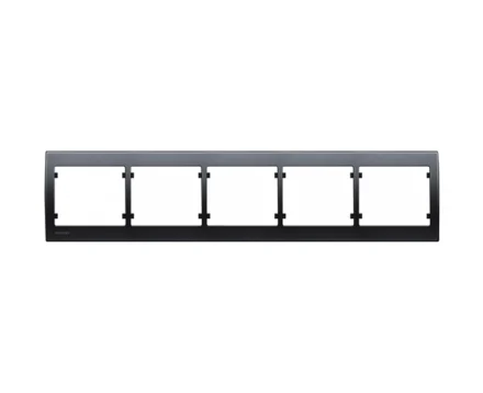 Рамка 5-кратна SIEMENS IRIS чорний коссо