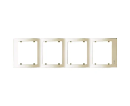 Рамка 4-кратна вертикальна SIEMENS IRIS Слонова кістка