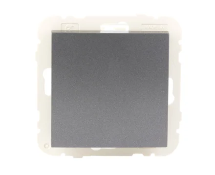 Вимикач 1кл. перехресний LOGUS 10АХ, 250V металік графітовий