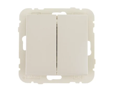 Вимикач 2кл. LOGUS 10АХ, 250V металік перламутровий