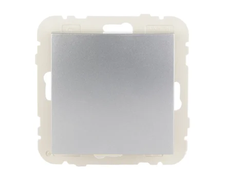 Вимикач 1кл. сходовий LOGUS 10АХ, 250V металік алюмінієвий