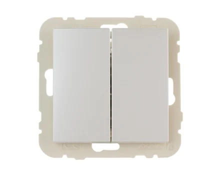 Кнопка дзвінка 2кл. Efapel LOGUS металік крижаний