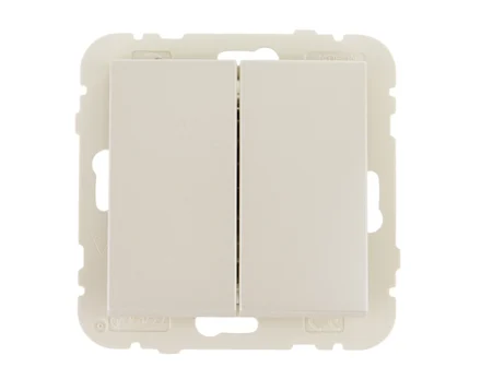 Вимикач 2кл. перехресний LOGUS 10АХ, 250V металік перламутровий
