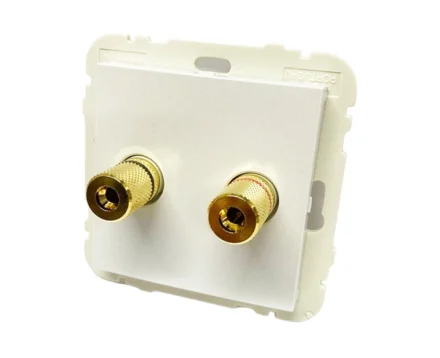 Розетка аудіо LOGUS стерео металік крижаний