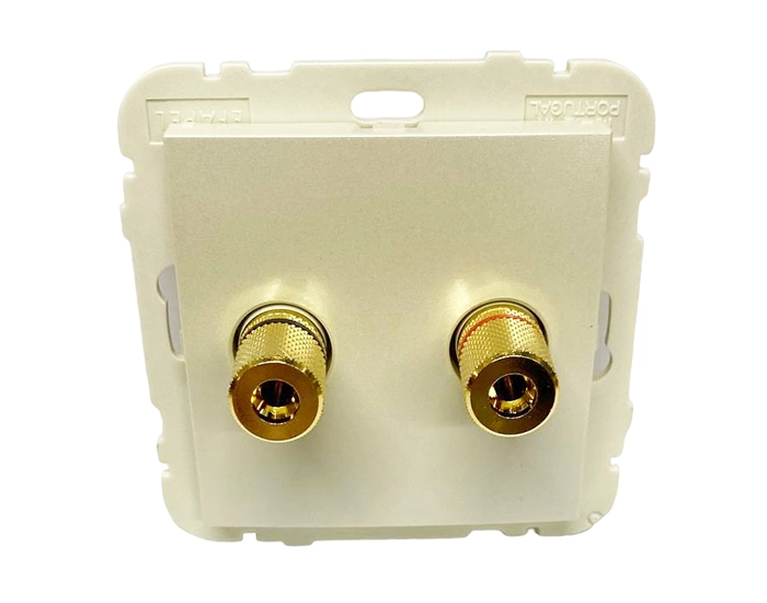 21220 TPE Розетка аудіо LOGUS стерео металік перламутровий