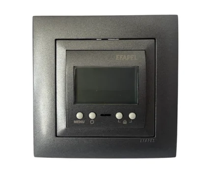 Термостат програматор для теплої підлоги LOGUS, 250 V/16A металік графітовий