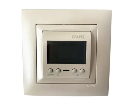 Термостат програматор для теплої підлоги LOGUS, 250 V/16A металік перламутровий