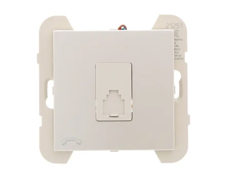 Розетка телефонна LOGUS RJ11 металік перламутровий