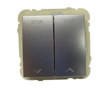 Вимикач жалюзі LOGUS металік алюмінієвий