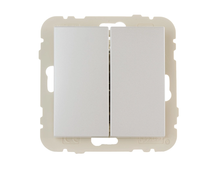 21290 TGE Вимикач жалюзі LOGUS металік крижаний