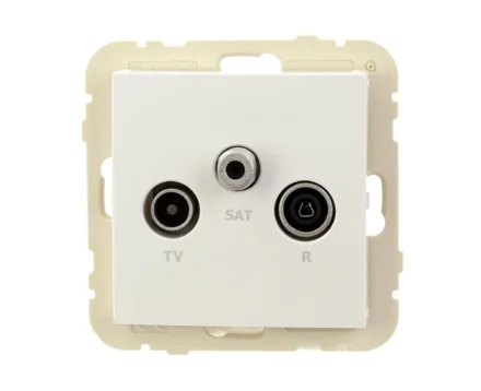 Розетка телевізійна кінцева LOGUS R TV-SAT білий