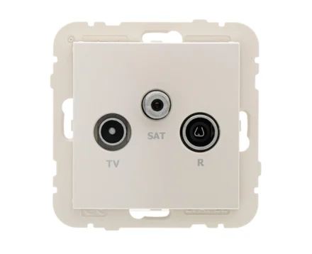 Розетка телевізійна кінцева LOGUS R TV-SAT металік перламутровий