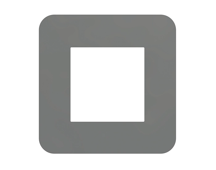 42910 TAH Рамка 1-на EFAPEL Latina EU алюміній/хром