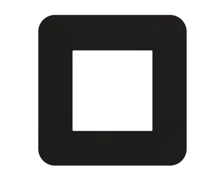 Рамка 1-на EFAPEL Latina EU чорн.матовий/хром