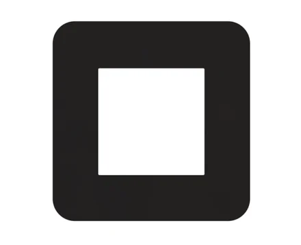 Рамка 1-на EFAPEL Latina, чорний матовий