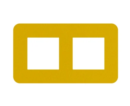 Рамка 2-на EFAPEL Latina EU жовт.