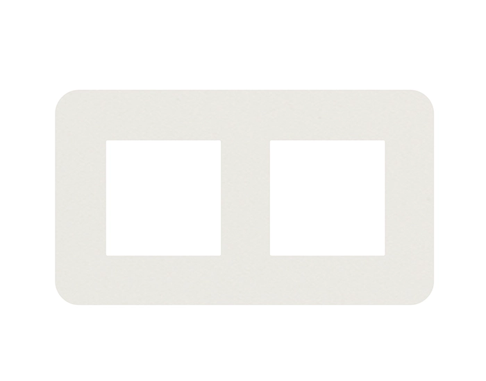 42920 TBH Рамка 2-на EFAPEL Latina EU біл.матовий/хром