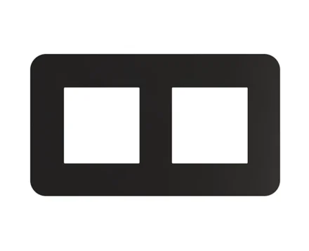 Рамка 2-на EFAPEL Latina, чорний матовий