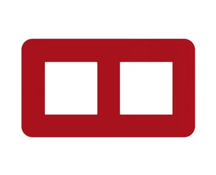 Рамка 2-на EFAPEL Latina EU черв.