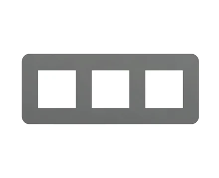 Рамка 3-на EFAPEL Latina EU алюміній/хром