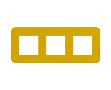 Рамка 3-на EFAPEL Latina EU жовт.