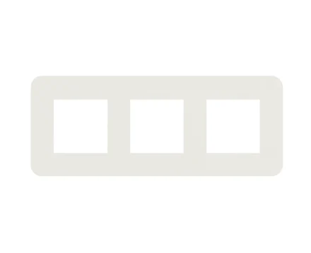 Рамка 3-на EFAPEL Latina EU біл.матовий/хром