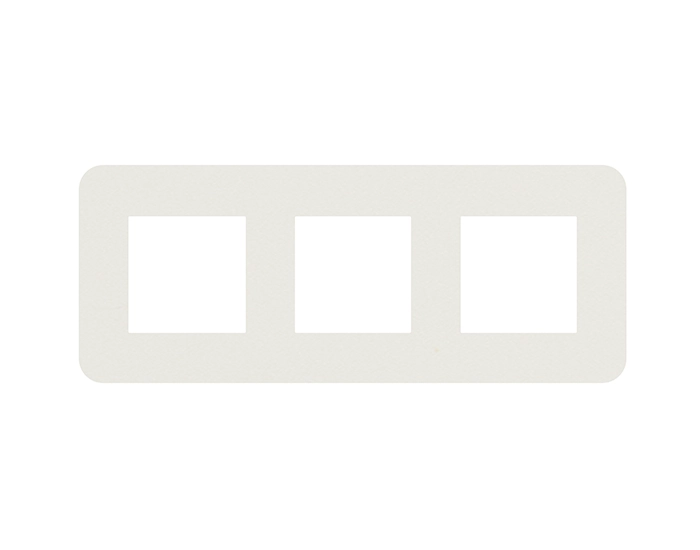 42930 TBH Рамка 3-на EFAPEL Latina EU біл.матовий/хром