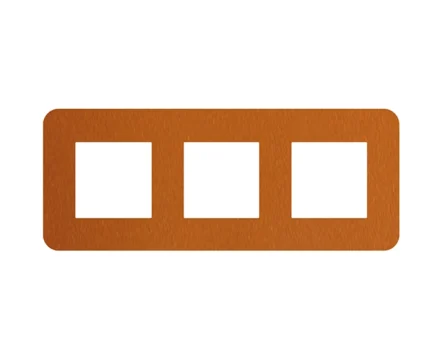 Рамка 3-на EFAPEL Latina EU мідь