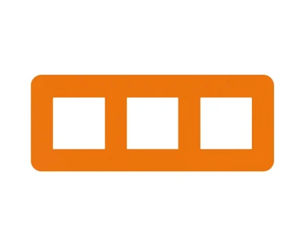 Рамка 3-на EFAPEL Latina EU помаранч.