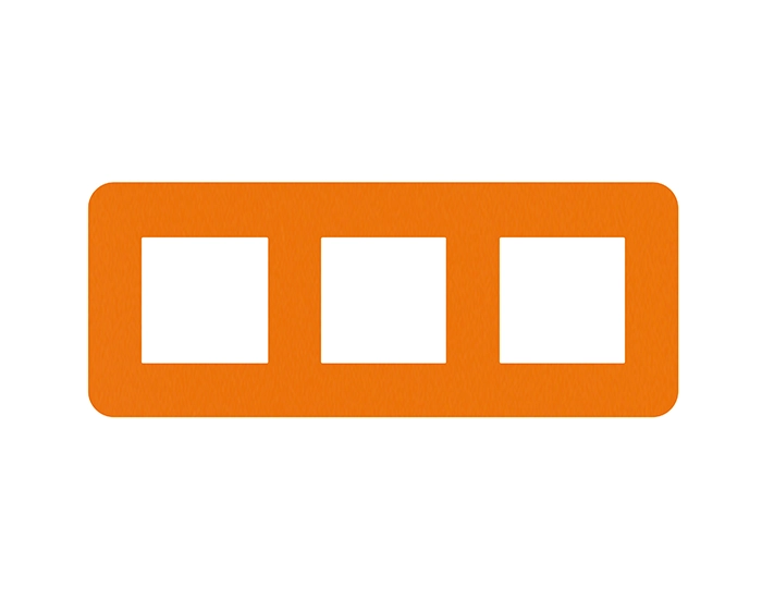 42930 TLR Рамка 3-на EFAPEL Latina EU помаранч.