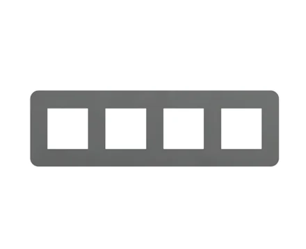 Рамка 4-на EFAPEL Latina EU алюміній/хром