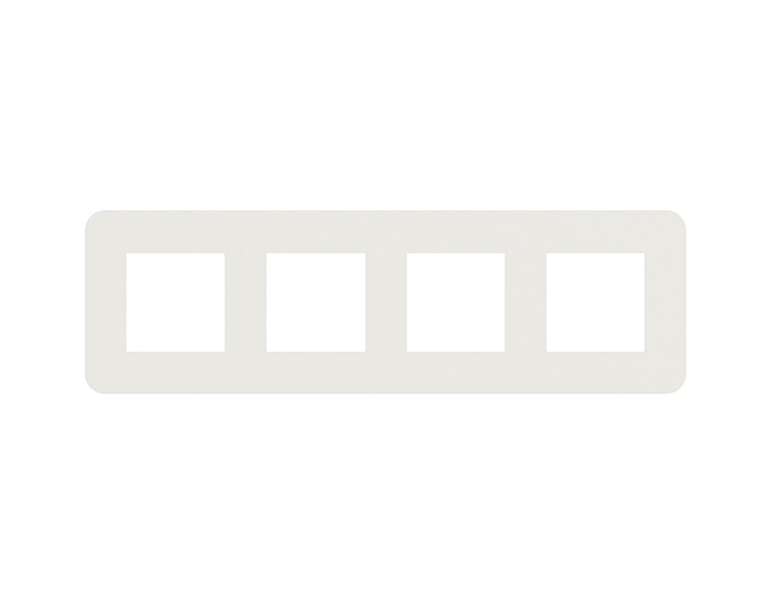 42940 TBH Рамка 4-на EFAPEL Latina EU біл.матовий/хром