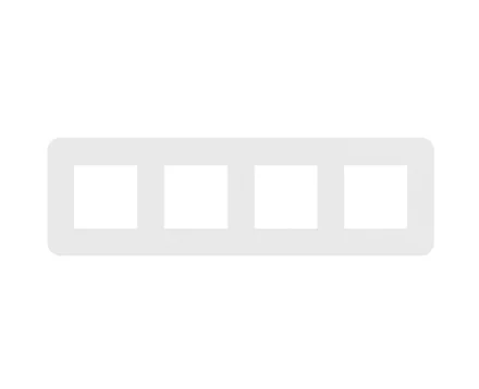 Рамка 4-на EFAPEL Latina білий глянцевий